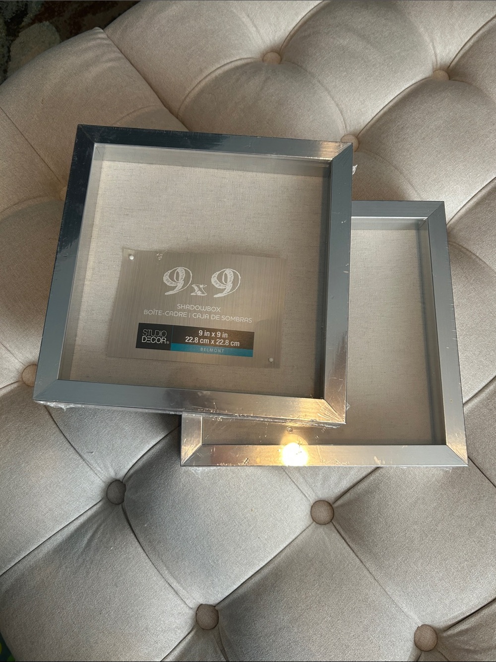 Studio Decor Silver Square Shadowbox Frames